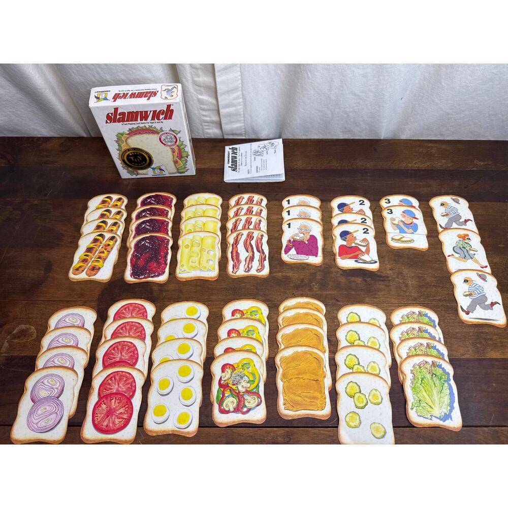 Slamwich Fast Flipping Card Game Gamewright (2003) COMPLETE Ages 6+ Made In USA